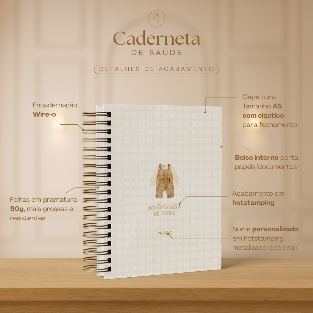 Caderneta de Saúde Menino - Roupinha de Domingo