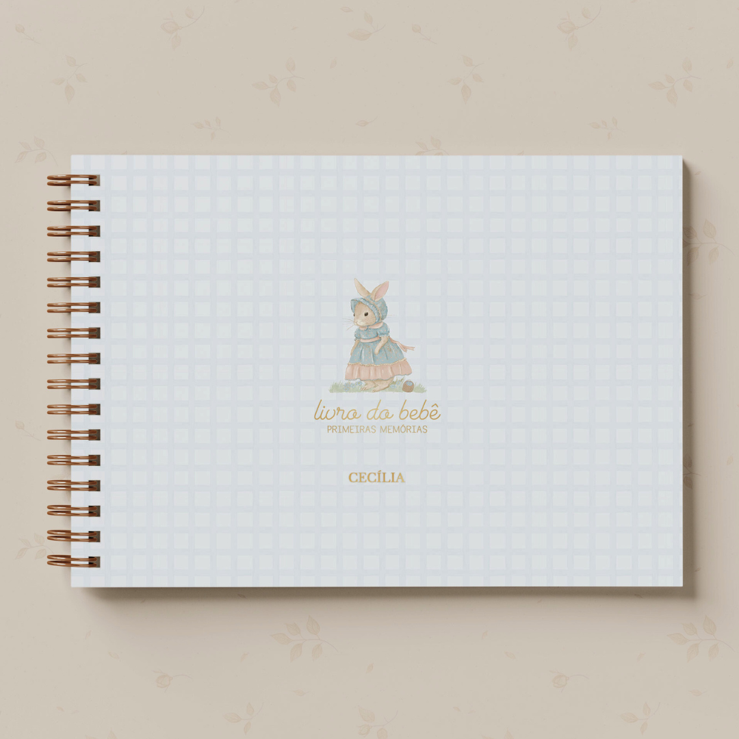 Livro do Bebê Menina - Coelhinha Camponesa