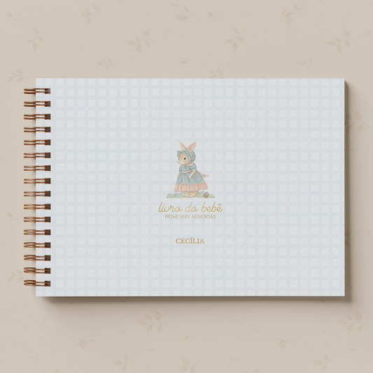 Livro do Bebê Menina - Coelhinha Camponesa